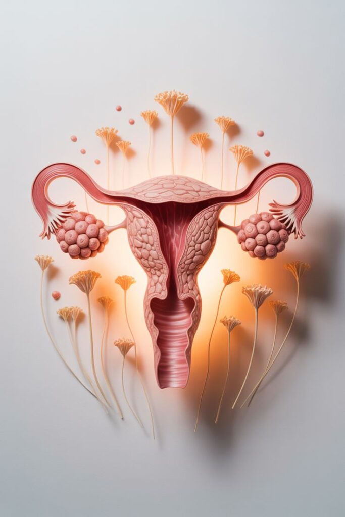 útero
útero com flor
endometriose