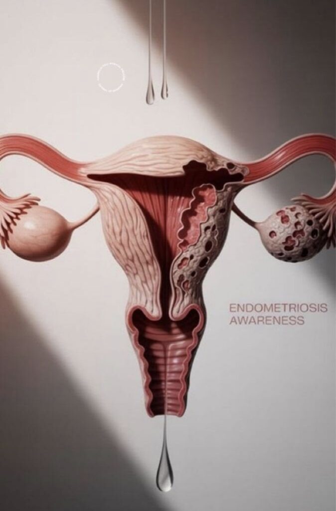 útero com endometriose
útero doente
útero com adenomiose